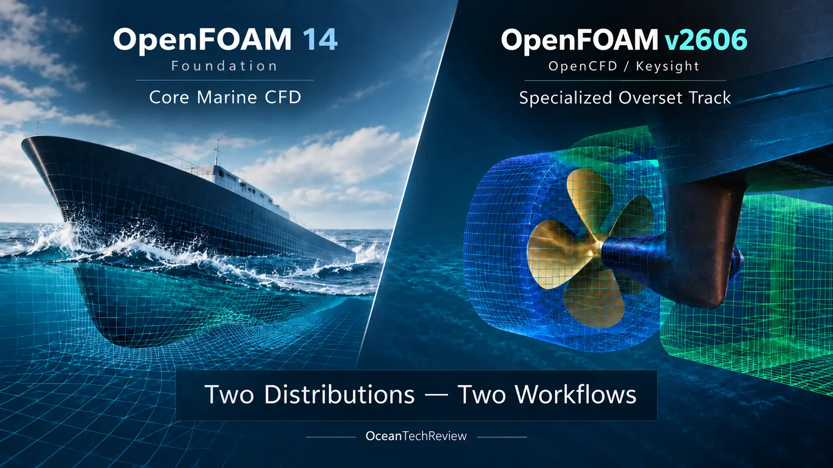 OpenFOAM 14 vs v2606 comparison for Marine CFD workflows